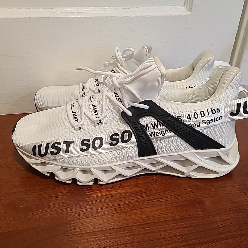 White and Black Men's Sneakers